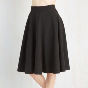 RockSteady Black Swing A-Line Skirt